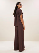 Gestreepte blouse barley tan stripe