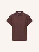 Gestreepte blouse barley tan stripe