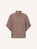 Gestreepte blouse sunny stripe burgundy