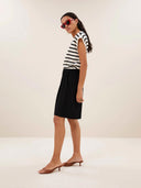 Gestreepte top tobi stripe logo