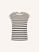 Gestreepte top tobi stripe logo