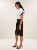 Geplooide bermuda short finn