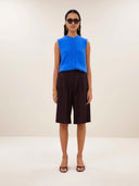 Geplooide bermuda short finn