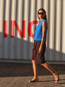 Geplooide bermuda short finn