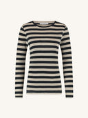 Gestreepte longsleeve big stripe top