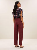 Donkerrode jeans begum