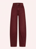 Donkerrode jeans begum