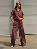 Gestreepte broek celin