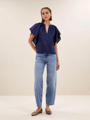 Glanzende vina festive blouse