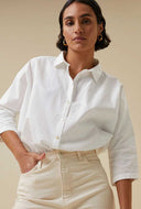 Ecru wide leg jeans lina rw pant