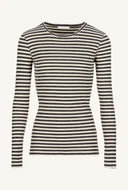 Striped top chalk basic ls stripe top