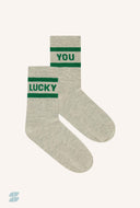 Grijze sokken lucky sparkle