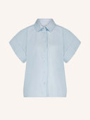 Blauwe blouse pixie chambray
