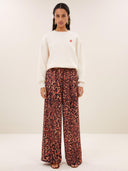 Beige sweater met print lili