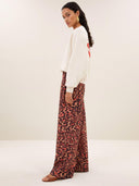 Beige sweater met print lili