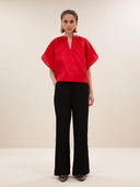 Glanzende vina festive blouse