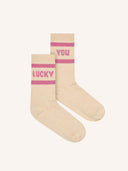 Glitter sokken lucky sparkle oyster