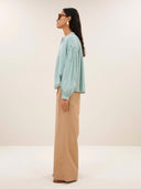 Groene yume stripe blouse