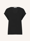Zwart t-shirt momi logo top