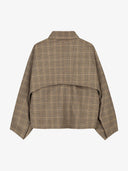 Geruite cape jacket check