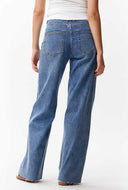 Blauwe loose fit jeans