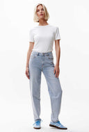 Lichtblauwe barrel fit jeans