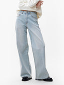 Lichtblauwe loose fit jeans