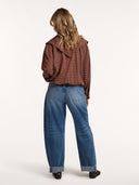 Bruin geruite blouse yana x iris zeilstra