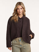 Bruine teddy jacket elle