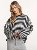 Gestreepte oversized longsleeve hogan