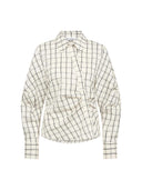 Off-white geruite blouse bisocc