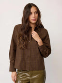 Bruine padded blouse teffacc