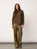 Bruine padded blouse teffacc