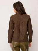 Bruine padded blouse teffacc