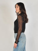 Zwarte longsleeve barbcc
