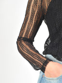 Zwarte longsleeve barbcc