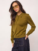 Fijngebreide polo knit corycc