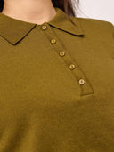 Fijngebreide polo knit corycc
