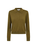 Fijngebreide polo knit corycc