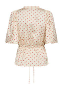 Zijdelook blouse cambriacc dot ss blouse
