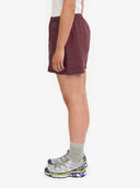 Bordeauxrode linnen shorts