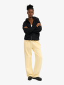 Lichtgeel straight leg sweatpants