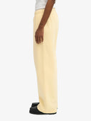 Lichtgeel straight leg sweatpants