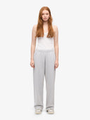 Lichtgrijze straight leg sweatpants