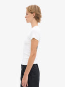Aangesloten t-shirt met rib