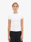Aangesloten t-shirt met rib