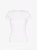 Aangesloten t-shirt met rib