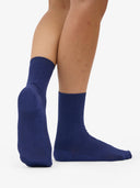 Classic organic sokken in marine blue