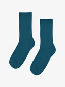 Classic organic sokken in ocean green
