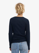 Organic longsleeve met rib